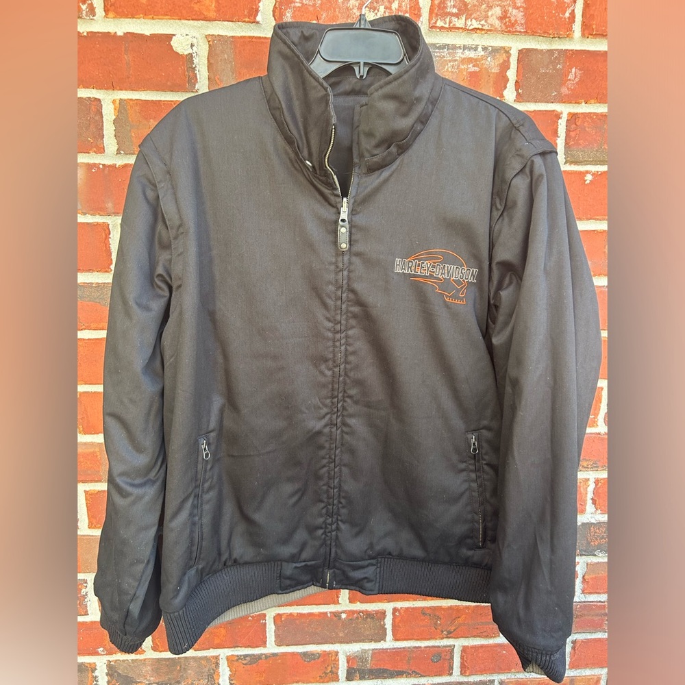 2011 Harley Davidson Full Zip Reversible Jacket w/ Removable Sleeves/Vest 2XL - Picture 7 of 15